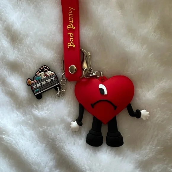 3pc Cartoon Bad Bunny Keychain - Picture 3 of 11